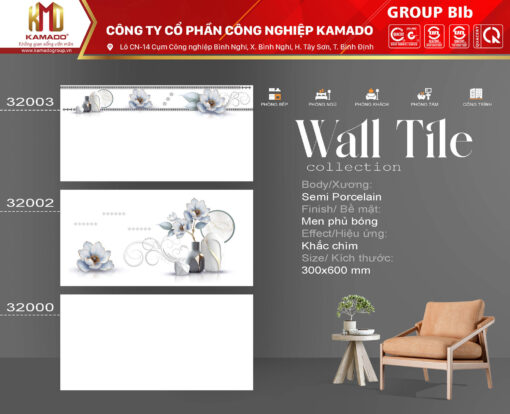 Gạch ốp tường - 300x600