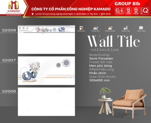 Gạch ốp tường 300X600
