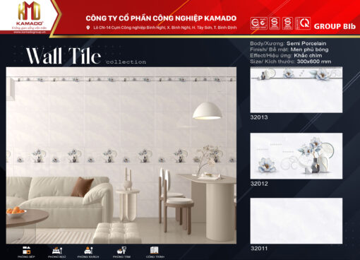 Gạch ốp tường 300X600 - Ảnh 2