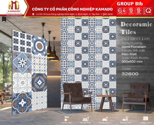 Gạch ốp tường 300X600