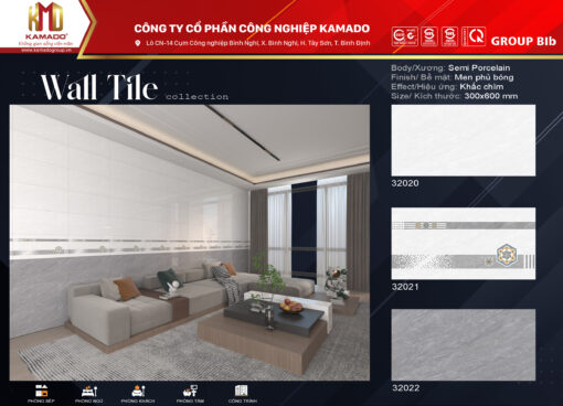 Gạch ốp tường 300x600 - Ảnh 2