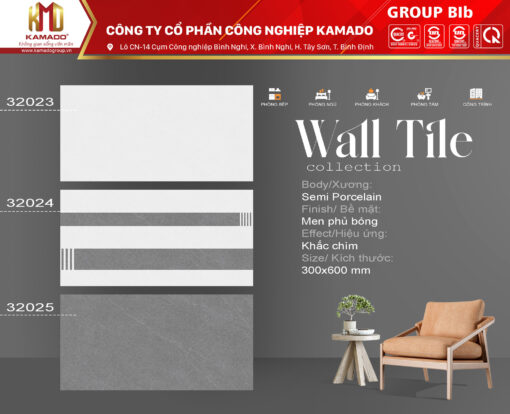 Gạch ốp tường 300x600