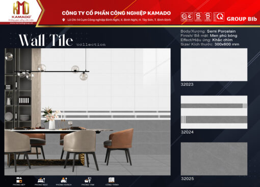 Gạch ốp tường 300x600 - Ảnh 2