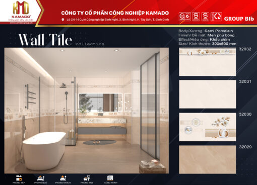 Gạch ốp tường 300x600 - Ảnh 2