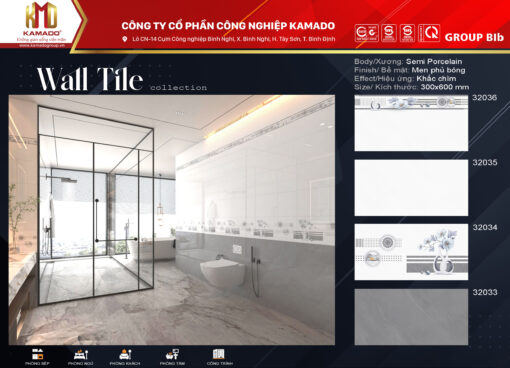 Gạch ốp tường 300x600 - Ảnh 2