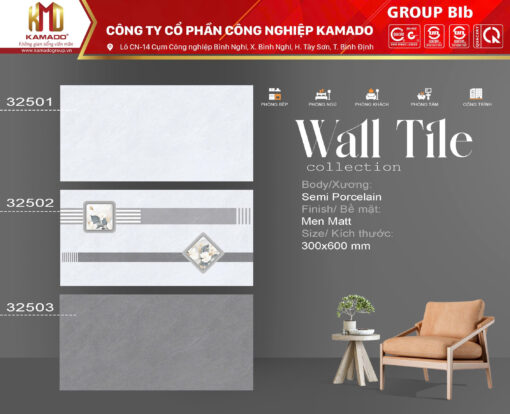 Gạch ốp tường 300x600