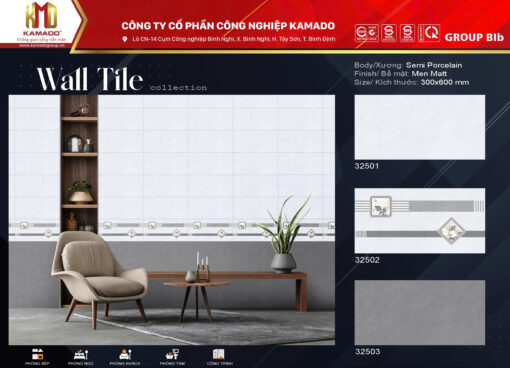 Gạch ốp tường 300x600 - Ảnh 2